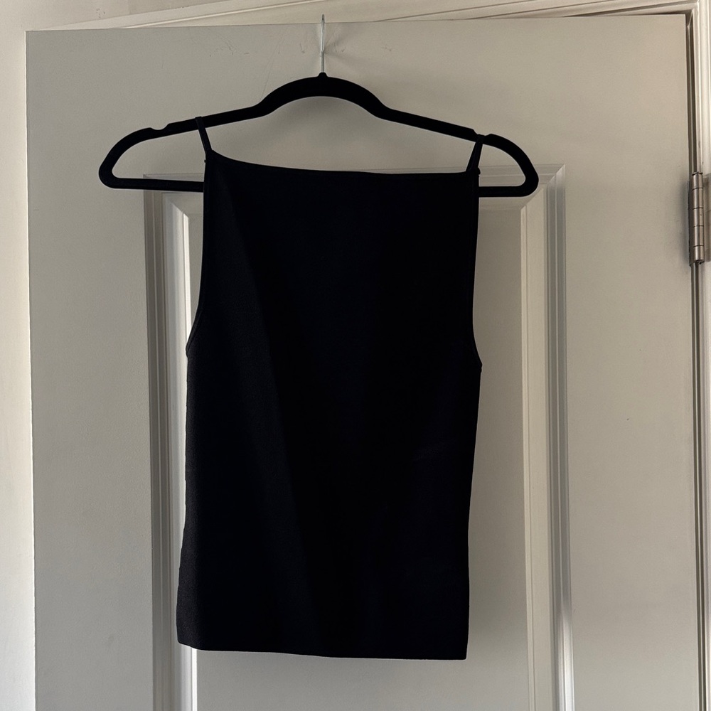 Babaton Black Silk-Blend Camisole